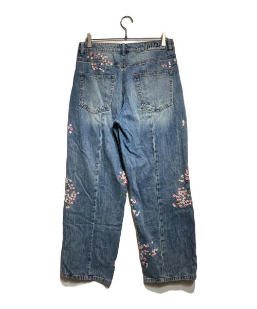 Desigual（デシグアル）Desigual (デシグアル) 桜フルイドデニムパンツ/Sakura Fluid Denim Pants インディゴ サイズ:40の古着・服飾アイテム