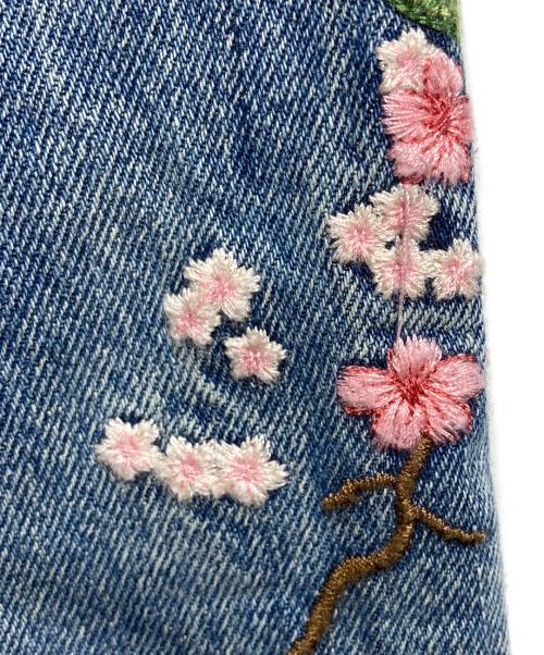 Desigual（デシグアル）Desigual (デシグアル) 桜フルイドデニムパンツ/Sakura Fluid Denim Pants インディゴ サイズ:40の古着・服飾アイテム