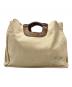 KAPITAL（キャピタル）の古着「キャンバス×レザートートバッグ/Tote Bag」｜ベージュ×ブラウン