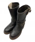 RED WINGレッドウィング）の古着「エンジニアブーツ/Engineer boots」｜ブラック