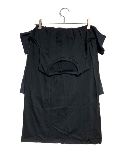 BASICKS（ベイシックス）BASICKS (ベイシックス) 変形アシンメトリーパンツ/Asymmetrical  skirt with a unique cut ブラック サイズ:Ｓの古着・服飾アイテム