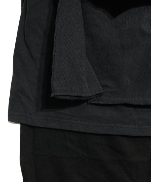 BASICKS（ベイシックス）BASICKS (ベイシックス) 変形アシンメトリーパンツ/Asymmetrical  skirt with a unique cut ブラック サイズ:Ｓの古着・服飾アイテム