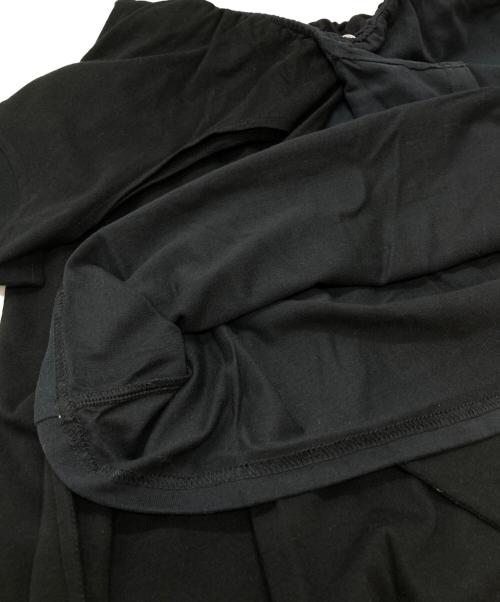 BASICKS（ベイシックス）BASICKS (ベイシックス) 変形アシンメトリーパンツ/Asymmetrical  skirt with a unique cut ブラック サイズ:Ｓの古着・服飾アイテム