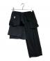 BASICKS（ベイシックス）の古着「変形アシンメトリーパンツ/Asymmetrical  skirt with a unique cut」｜ブラック