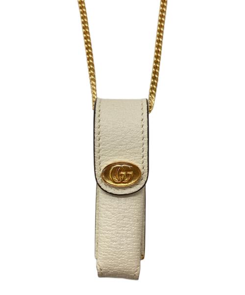 GUCCI（グッチ）GUCCI (グッチ) リップスティックケース/Lipstick case ベージュの古着・服飾アイテム