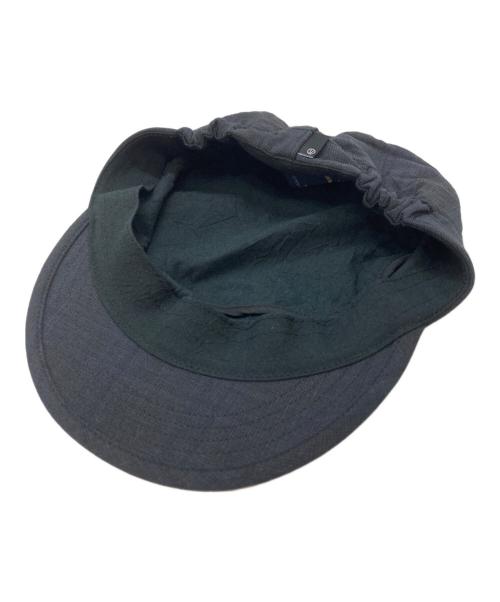 UNDERCOVER（アンダーカバー）UNDERCOVER (アンダーカバー) ERMENEGILDO ZEGNA (エルメネジルド・ゼニア) ウールガーゼワークキャップ ブラックの古着・服飾アイテム