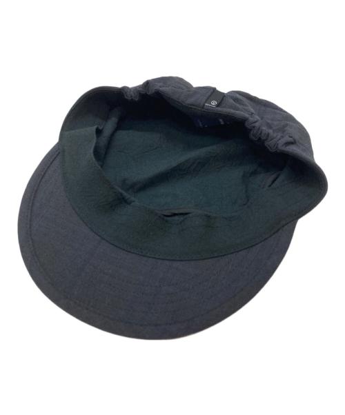 UNDERCOVER（アンダーカバー）UNDERCOVER (アンダーカバー) ERMENEGILDO ZEGNA (エルメネジルド・ゼニア) ウールガーゼワークキャップ ブラックの古着・服飾アイテム