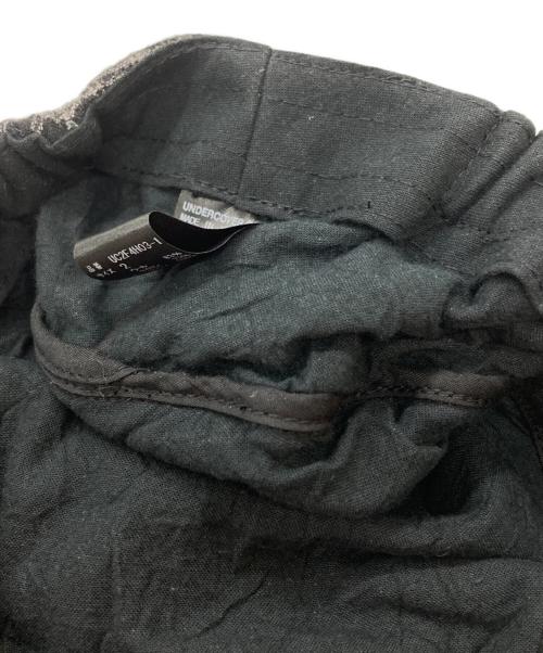 UNDERCOVER（アンダーカバー）UNDERCOVER (アンダーカバー) ウールガーゼチェックワークキャップ ブラックの古着・服飾アイテム