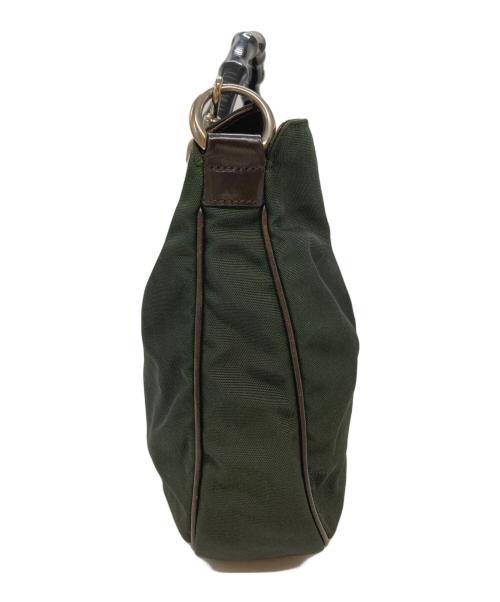 GUCCI（グッチ）GUCCI (グッチ) バンブー ハンドバッグ グリーンの古着・服飾アイテム