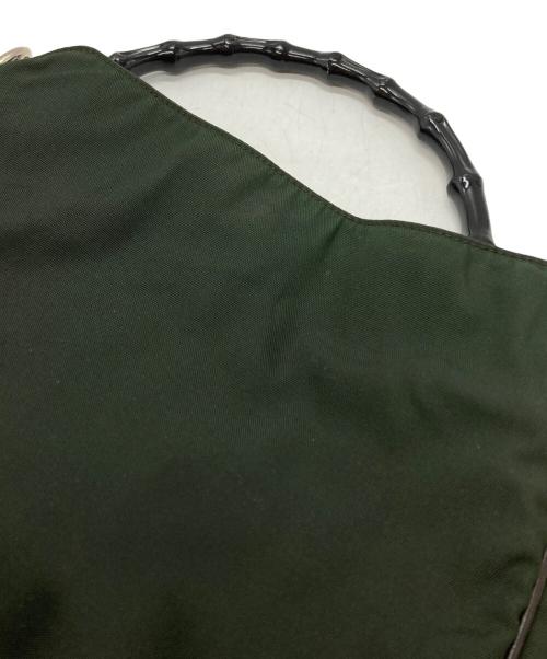 GUCCI（グッチ）GUCCI (グッチ) バンブー ハンドバッグ グリーンの古着・服飾アイテム