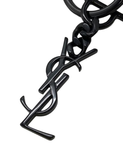 Saint Laurent Paris（サンローランパリ）Saint Laurent Paris (サンローランパリ) モノグラムキーリング/Monogram Key Ring ブラックの古着・服飾アイテム