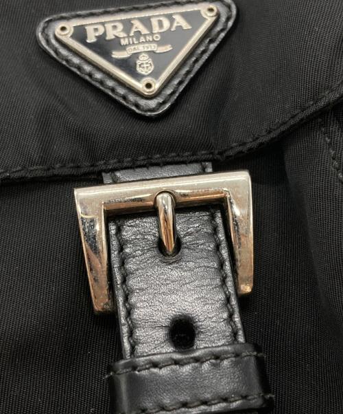 PRADA（プラダ）PRADA (プラダ) ナイロン製トリプルポーチ付きウエストバッグ ブラックの古着・服飾アイテム