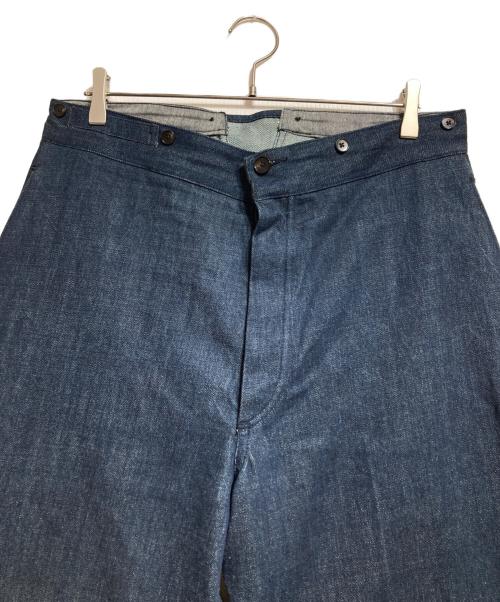 OLD JOE & Co.（オールドジョー）OLD JOE & Co. (オールドジョー) シンチバックデニムトラウザーパンツ/Cinch-back denim trousers インディゴ サイズ:36の古着・服飾アイテム