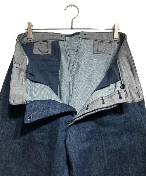 OLD JOE & Co.（オールドジョー）OLD JOE & Co. (オールドジョー) シンチバックデニムトラウザーパンツ/Cinch-back denim trousers インディゴ サイズ:36の古着・服飾アイテム