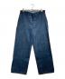 OLD JOE & Co.（オールドジョー）の古着「シンチバックデニムトラウザーパンツ/Cinch-back denim trousers」｜インディゴ