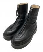 THE ROWザ ロウ）の古着「Zipped 1レザーアンクルブーツ/Leather ankle boots」｜ブラック
