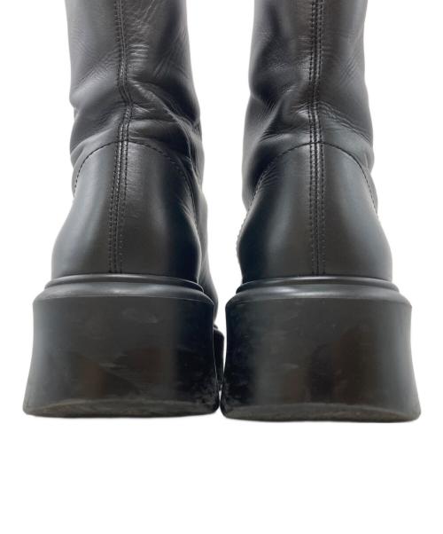 THE ROW（ザ ロウ）THE ROW (ザ ロウ) Zipped 1レザーアンクルブーツ/Leather ankle boots ブラック サイズ:37の古着・服飾アイテム