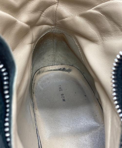 THE ROW（ザ ロウ）THE ROW (ザ ロウ) Zipped 1レザーアンクルブーツ/Leather ankle boots ブラック サイズ:37の古着・服飾アイテム