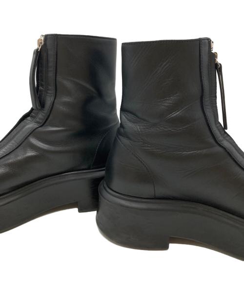THE ROW（ザ ロウ）THE ROW (ザ ロウ) Zipped 1レザーアンクルブーツ/Leather ankle boots ブラック サイズ:37の古着・服飾アイテム