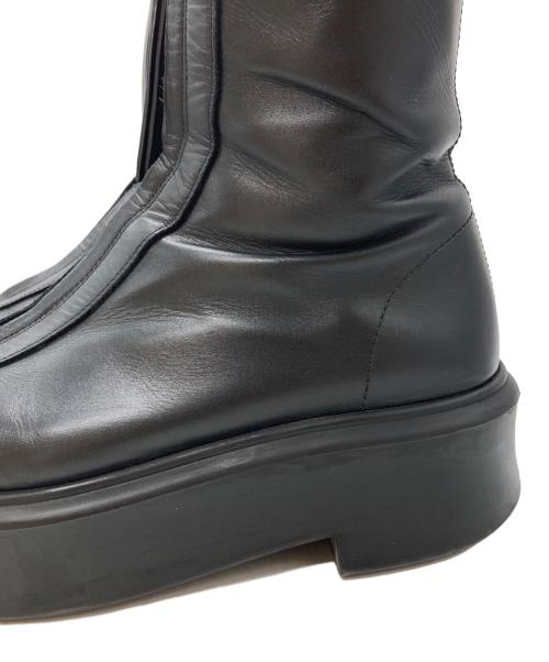 THE ROW（ザ ロウ）THE ROW (ザ ロウ) Zipped 1レザーアンクルブーツ/Leather ankle boots ブラック サイズ:37の古着・服飾アイテム