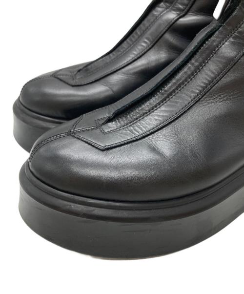 THE ROW（ザ ロウ）THE ROW (ザ ロウ) Zipped 1レザーアンクルブーツ/Leather ankle boots ブラック サイズ:37の古着・服飾アイテム