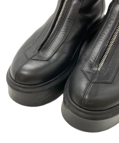 THE ROW（ザ ロウ）THE ROW (ザ ロウ) Zipped 1レザーアンクルブーツ/Leather ankle boots ブラック サイズ:37の古着・服飾アイテム