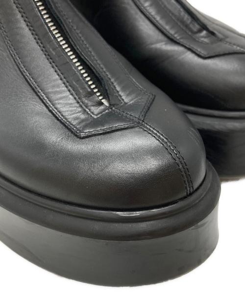 THE ROW（ザ ロウ）THE ROW (ザ ロウ) Zipped 1レザーアンクルブーツ/Leather ankle boots ブラック サイズ:37の古着・服飾アイテム