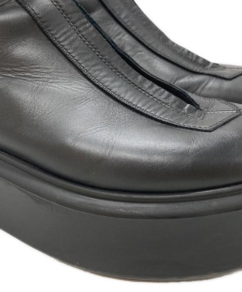 THE ROW（ザ ロウ）THE ROW (ザ ロウ) Zipped 1レザーアンクルブーツ/Leather ankle boots ブラック サイズ:37の古着・服飾アイテム