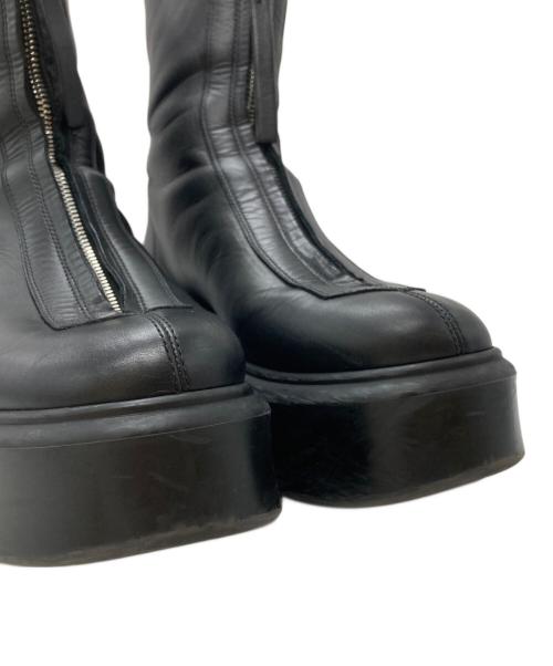 THE ROW（ザ ロウ）THE ROW (ザ ロウ) Zipped 1レザーアンクルブーツ/Leather ankle boots ブラック サイズ:37の古着・服飾アイテム