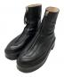 THE ROW（ザ ロウ）の古着「Zipped 1レザーアンクルブーツ/Leather ankle boots」｜ブラック