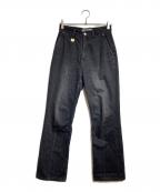 PHOTOCOPIEUフォトコピュー）の古着「HI-WAIST DENIM PANTS NV/ハイウェストデニムパンツ」｜ブラック