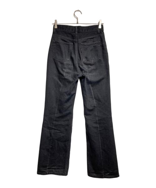 PHOTOCOPIEU（フォトコピュー）PHOTOCOPIEU (フォトコピュー) HI-WAIST DENIM PANTS NV/ハイウェストデニムパンツ ブラック サイズ:36の古着・服飾アイテム