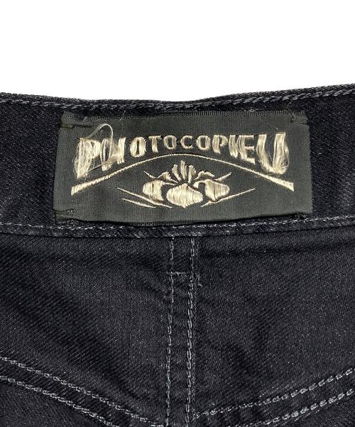 PHOTOCOPIEU（フォトコピュー）PHOTOCOPIEU (フォトコピュー) HI-WAIST DENIM PANTS NV/ハイウェストデニムパンツ ブラック サイズ:36の古着・服飾アイテム