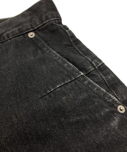 PHOTOCOPIEU（フォトコピュー）PHOTOCOPIEU (フォトコピュー) HI-WAIST DENIM PANTS NV/ハイウェストデニムパンツ ブラック サイズ:36の古着・服飾アイテム