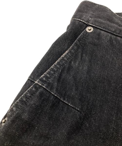 PHOTOCOPIEU（フォトコピュー）PHOTOCOPIEU (フォトコピュー) HI-WAIST DENIM PANTS NV/ハイウェストデニムパンツ ブラック サイズ:36の古着・服飾アイテム