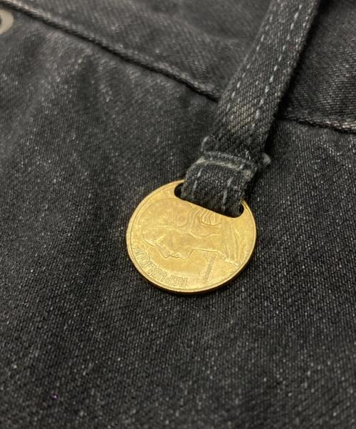 PHOTOCOPIEU（フォトコピュー）PHOTOCOPIEU (フォトコピュー) HI-WAIST DENIM PANTS NV/ハイウェストデニムパンツ ブラック サイズ:36の古着・服飾アイテム