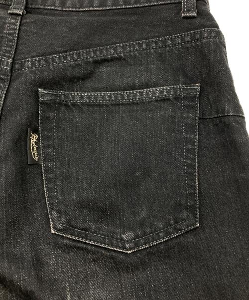 PHOTOCOPIEU（フォトコピュー）PHOTOCOPIEU (フォトコピュー) HI-WAIST DENIM PANTS NV/ハイウェストデニムパンツ ブラック サイズ:36の古着・服飾アイテム