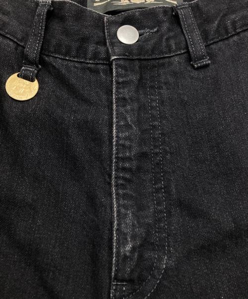 PHOTOCOPIEU（フォトコピュー）PHOTOCOPIEU (フォトコピュー) HI-WAIST DENIM PANTS NV/ハイウェストデニムパンツ ブラック サイズ:36の古着・服飾アイテム