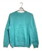 AURALEEオーラリー）の古着「BRUSHED SUPER KID MOHAIR KNIT/ブラッシュドスーパーキッドモヘアニット」｜エメラルドグリーン
