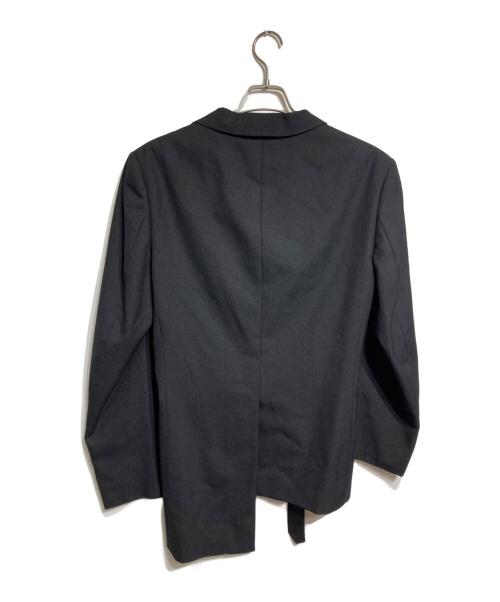 COMME des GARCONS HOMME PLUS（コムデギャルソンオムプリュス）COMME des GARCONS HOMME PLUS (コムデギャルソンオムプリュス) ダメージデザインテーラードジャケット/Distressed-design tailored jacket ブラック サイズ:Ｍの古着・服飾アイテム