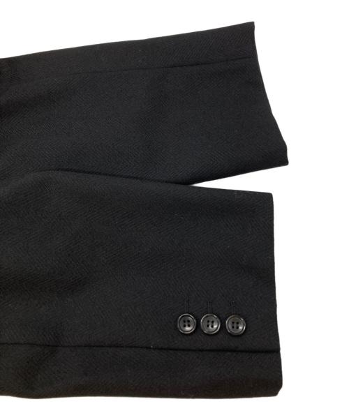 COMME des GARCONS HOMME PLUS（コムデギャルソンオムプリュス）COMME des GARCONS HOMME PLUS (コムデギャルソンオムプリュス) ダメージデザインテーラードジャケット/Distressed-design tailored jacket ブラック サイズ:Ｍの古着・服飾アイテム