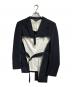 COMME des GARCONS HOMME PLUS（コムデギャルソンオムプリュス）の古着「ダメージデザインテーラードジャケット/Distressed-design tailored jacket」｜ブラック