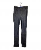 DAUANJACARIドーアン・ジャカリ）の古着「カットデザインデニムパンツ/Cut-design denim pants」｜インディゴ