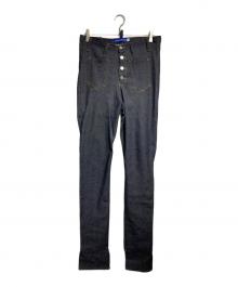 DAUANJACARI（ドーアン・ジャカリ）の古着「カットデザインデニムパンツ/Cut-design denim pants」｜インディゴ