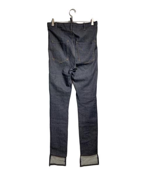 DAUANJACARI（ドーアン・ジャカリ）DAUANJACARI (ドーアン・ジャカリ) カットデザインデニムパンツ/Cut-design denim pants インディゴ サイズ:Ｓの古着・服飾アイテム