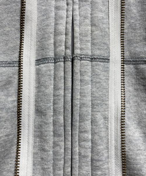 HYSTERIC BOOTLEG（ヒステリックブートレグ）HYSTERIC BOOTLEG (ヒステリックブートレグ) ZIP DESIGN HEAVY HYSTERIC HOODIE/ジップデザイン ヘビーウェイト フーディー グレー サイズ:Ｌの古着・服飾アイテム