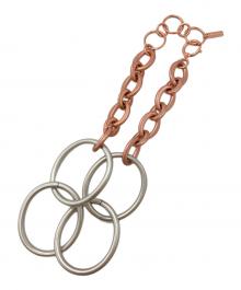 JUNYA WATANABE（ジュンヤワタナベ）の古着「flake ネックレス/Necklace」｜ピンク×シルバー
