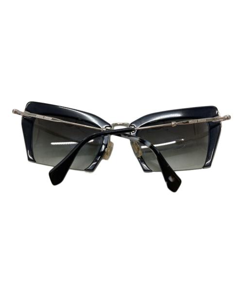 MIU MIU（ミュウミュウ）MIU MIU (ミュウミュウ) ハーフリムレサングラス/Half-rim sunglasses ブラック サイズ:54◇24の古着・服飾アイテム