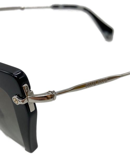 MIU MIU（ミュウミュウ）MIU MIU (ミュウミュウ) ハーフリムレサングラス/Half-rim sunglasses ブラック サイズ:54◇24の古着・服飾アイテム
