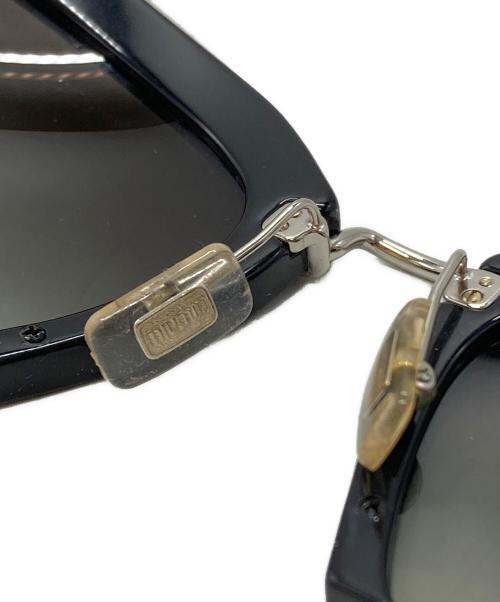 MIU MIU（ミュウミュウ）MIU MIU (ミュウミュウ) ハーフリムレサングラス/Half-rim sunglasses ブラック サイズ:54◇24の古着・服飾アイテム